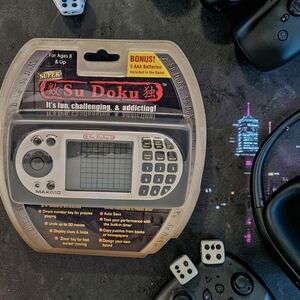 Sealed Maximo Super Sudoku Handheld Electronic Puzzle Game 16,000+ Puzzles New .